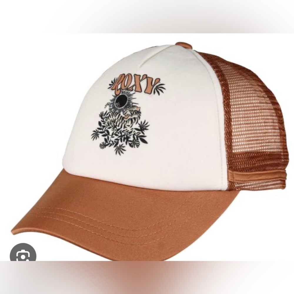 Roxy surf dig this trucker hat new brown tiger